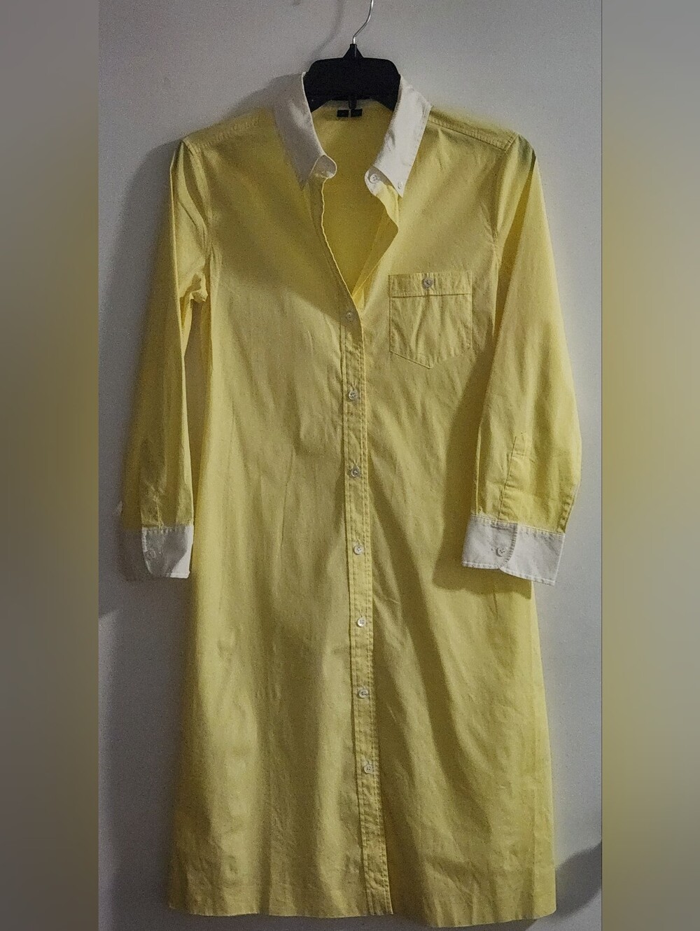 theory shirt dress womens Size 8 Yellow